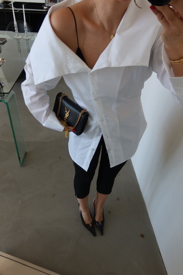 Oversize Kuşaklı Poplin Gömlek