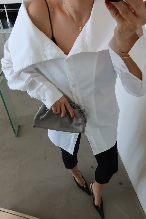 Oversize Kuşaklı Poplin Gömlek