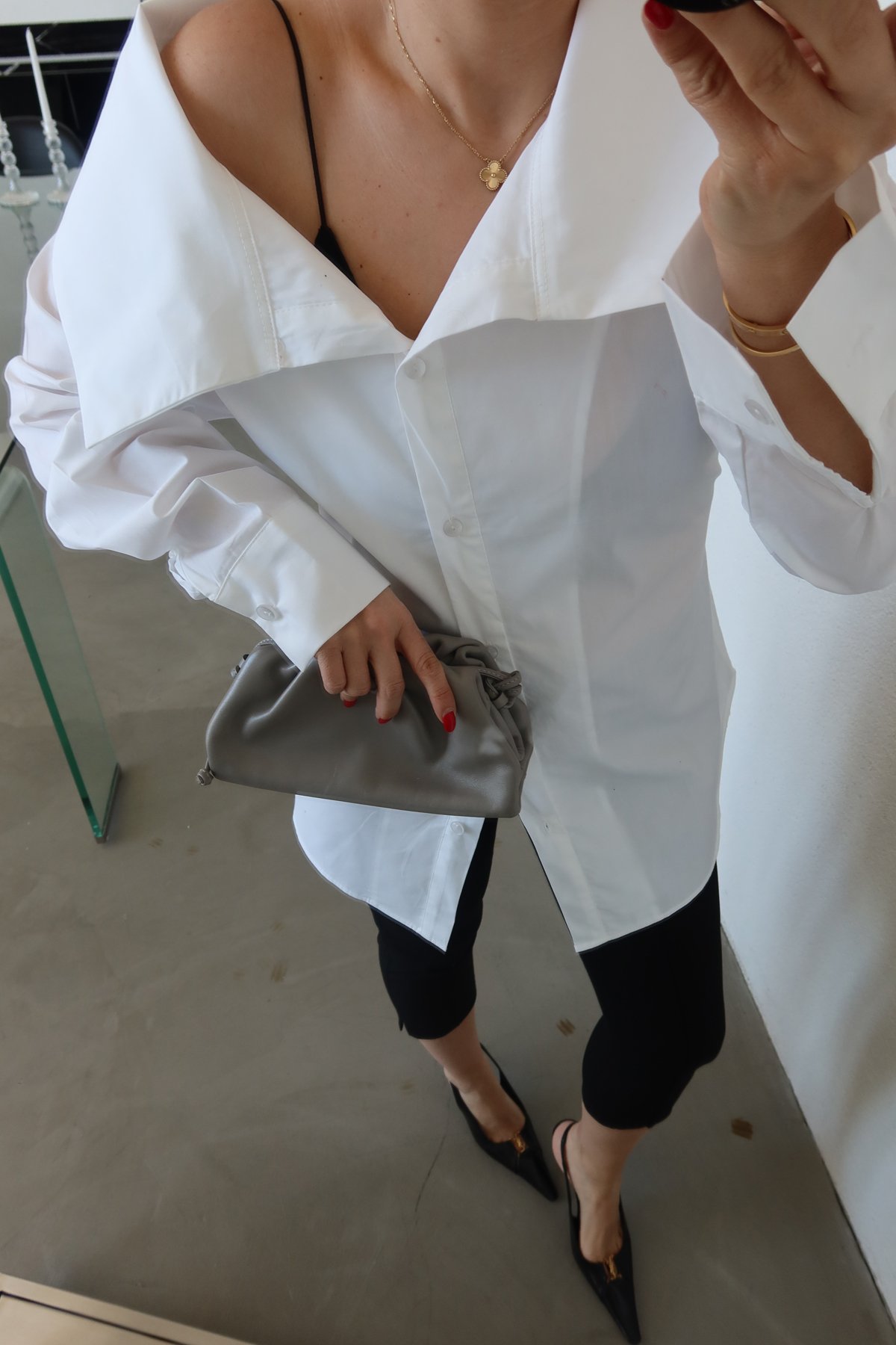 Oversize Kuşaklı Poplin Gömlek