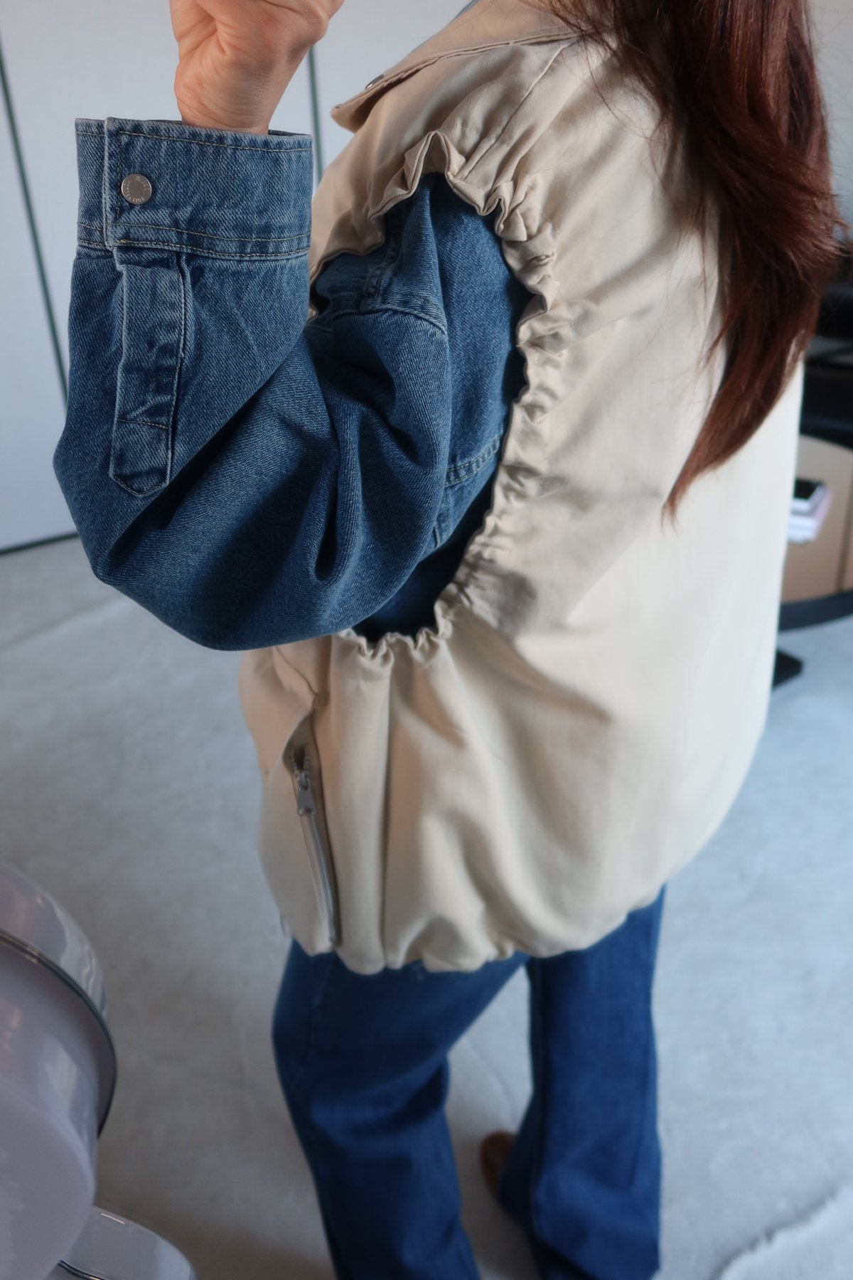 Kolu Büzgülü Kargo Cepli Yelek