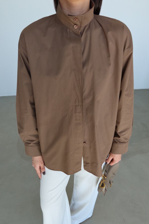 Bağlama Detaylı Oversize Gömlek