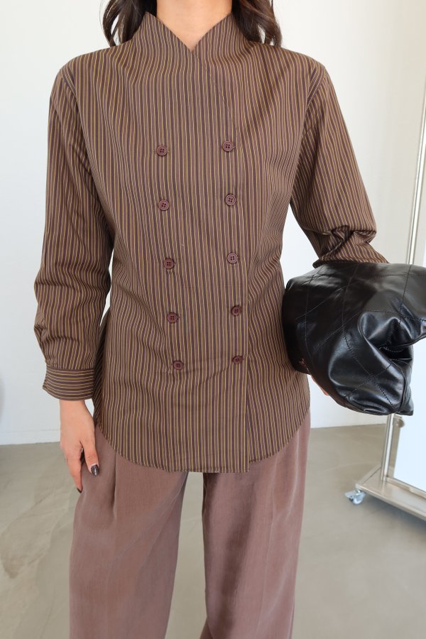 Çizgili Kruvaze Gömlek