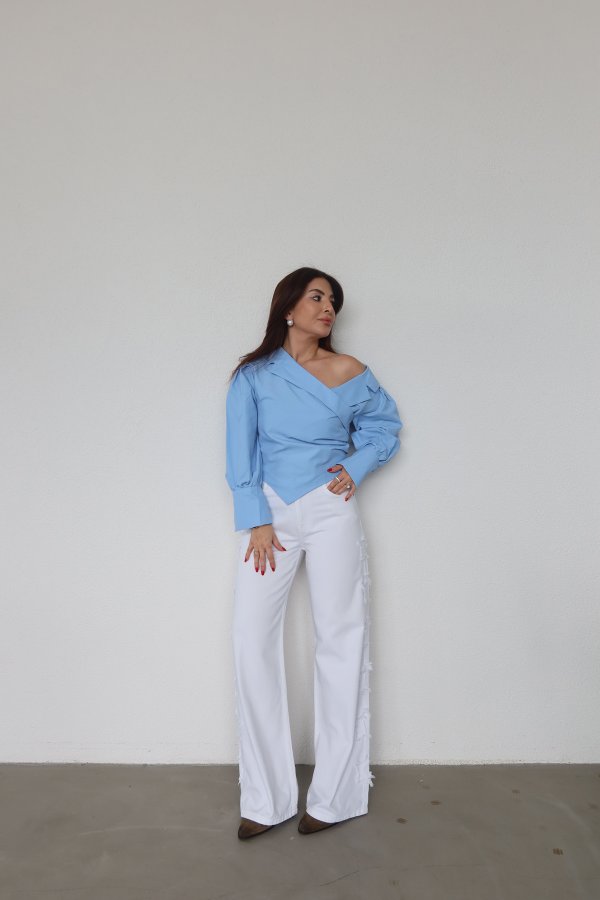 Yıldız Yamalı Straight Fit Jean