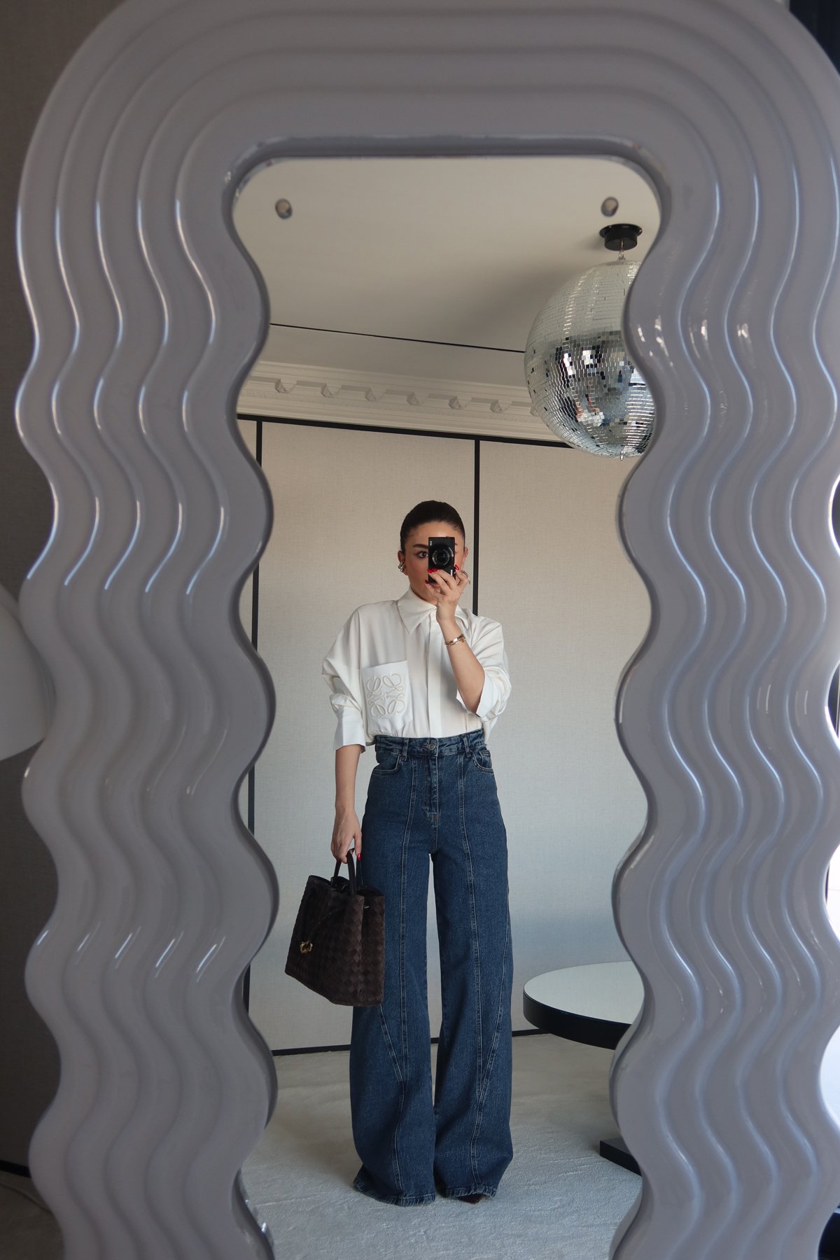 Dikiş Detaylı Wideleg Jean