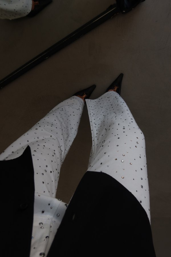 Ön Ve Arkası Taş Baskılı Jean