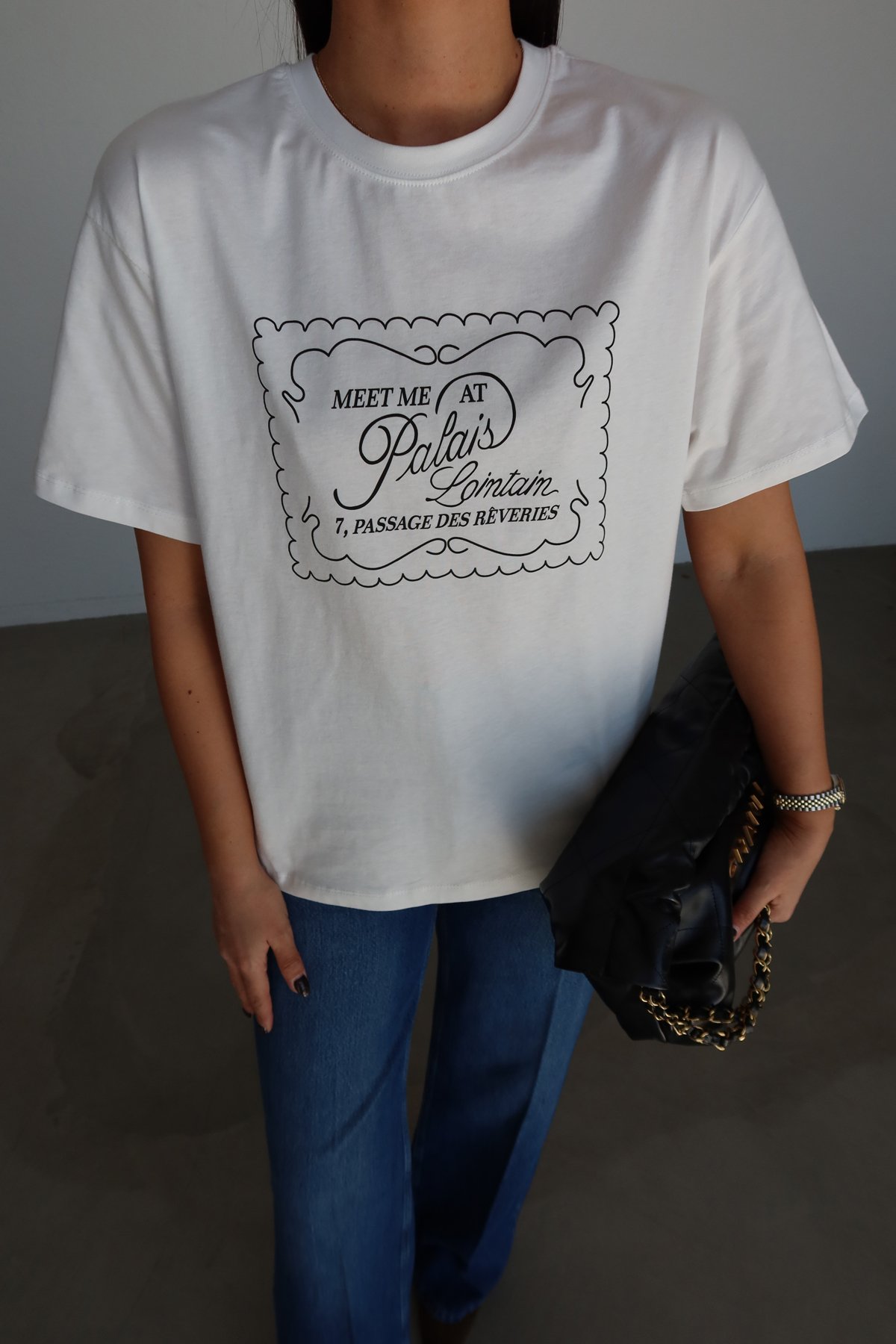 Meet Me Yazılı Tişört