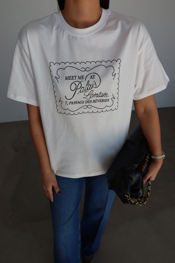 Meet Me Yazılı Tişört