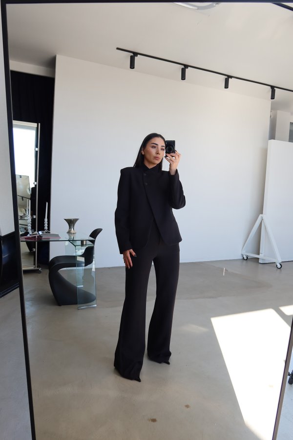 İki Düğmeli Ceket Pantolon Takım