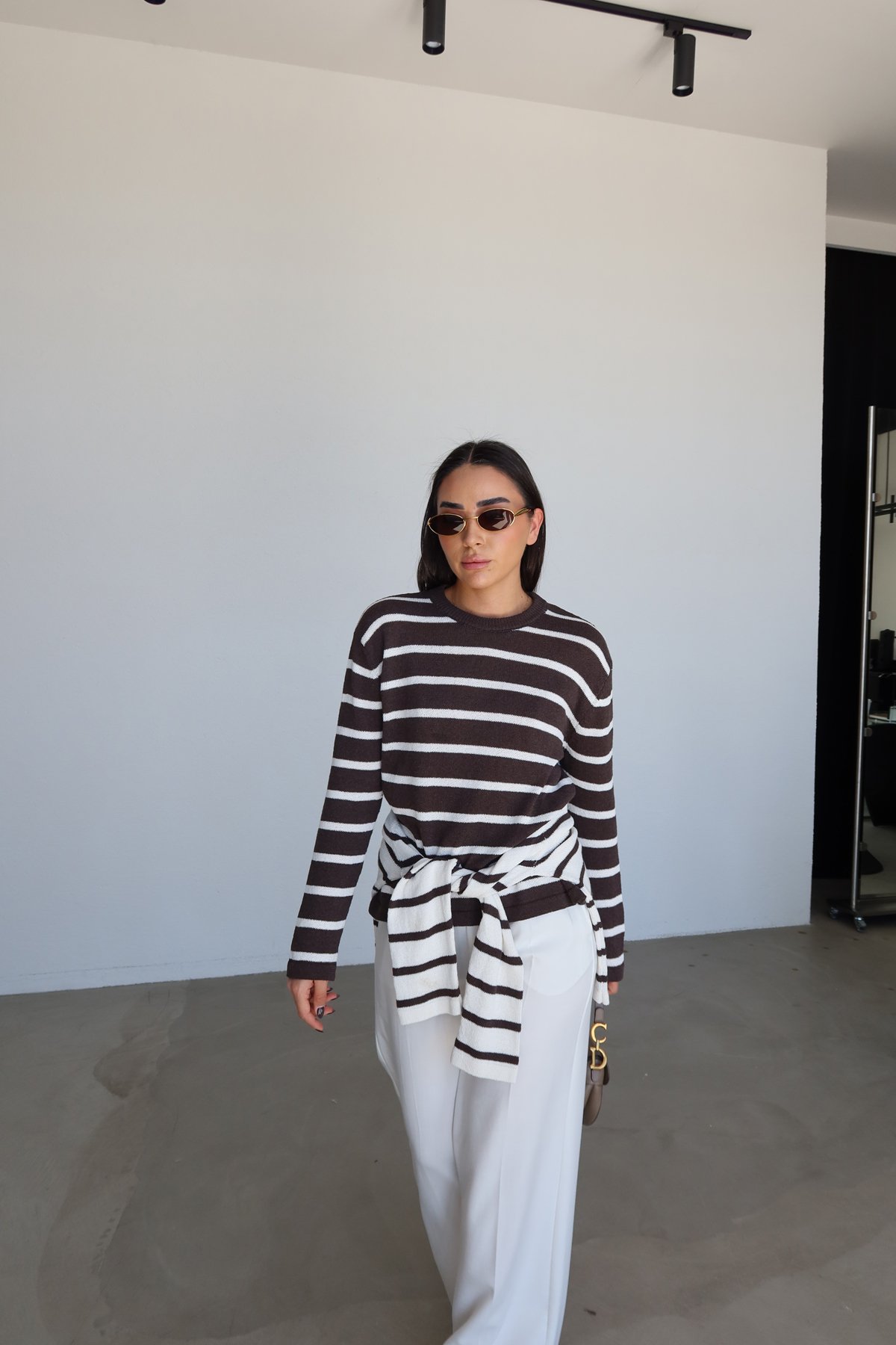 Çizgili Basic Kazak