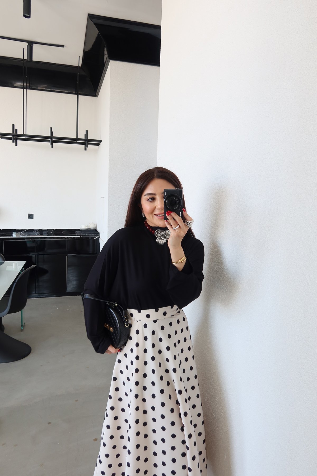 Dik Yaka Oversize Bluz