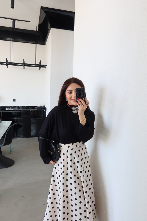 Dik Yaka Oversize Bluz