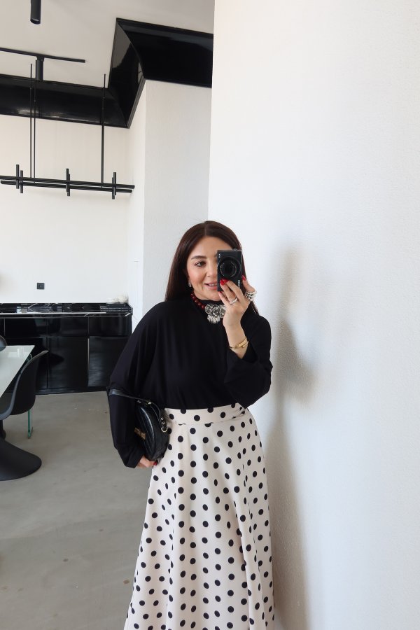 Dik Yaka Oversize Bluz