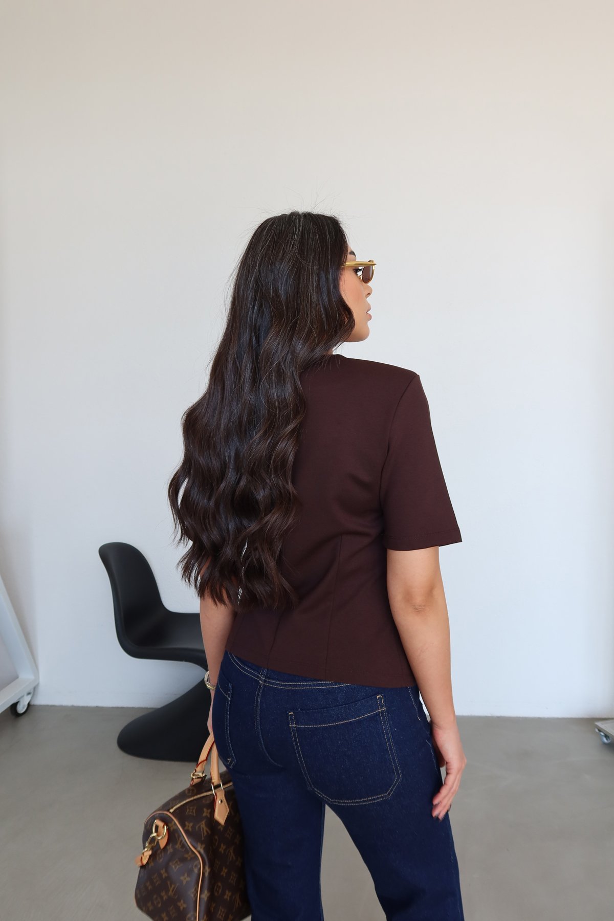 Hakim Yaka Toka Detaylı Bluz