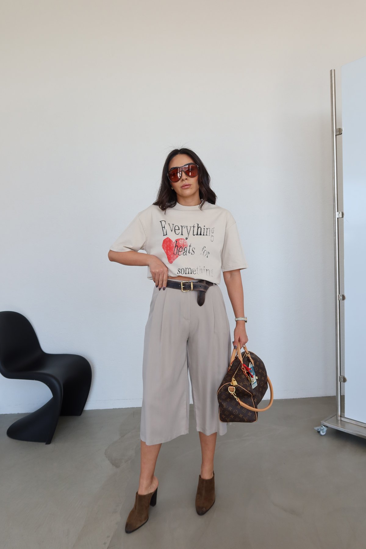 Pileli Bermuda Pantolon