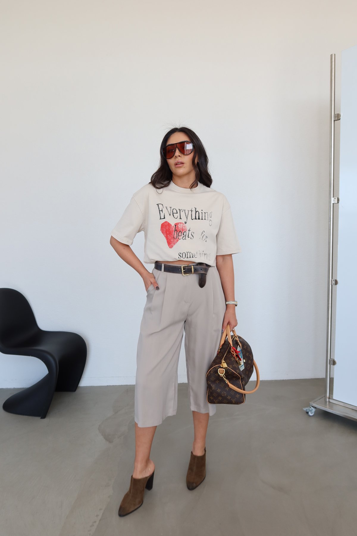 Pileli Bermuda Pantolon