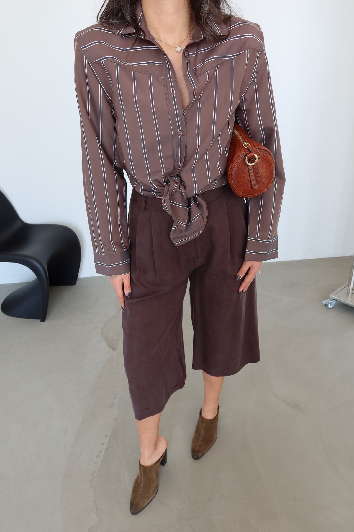 Pileli Bermuda Pantolon