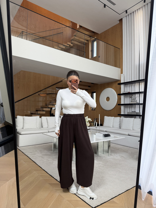 Beli Lastikli Şalvar Pantolon