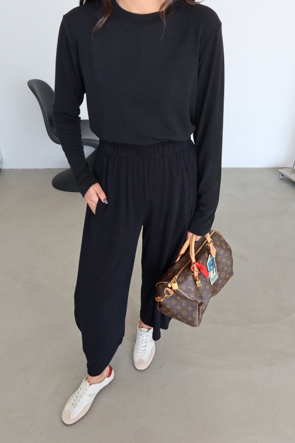 Beli Lastikli Şalvar Pantolon