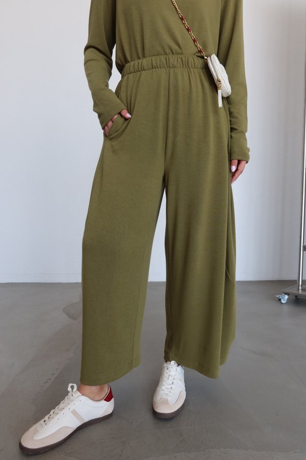 Beli Lastikli Şalvar Pantolon