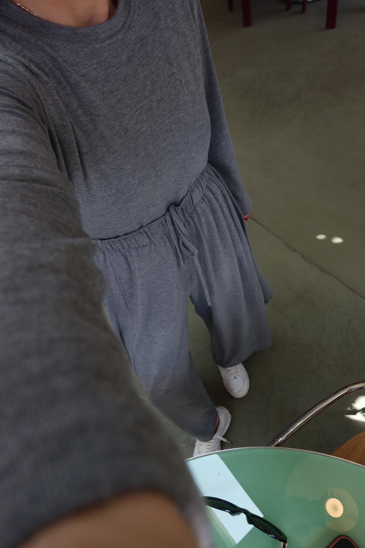 Bisiklet Yaka Uzun Kollu Bluz