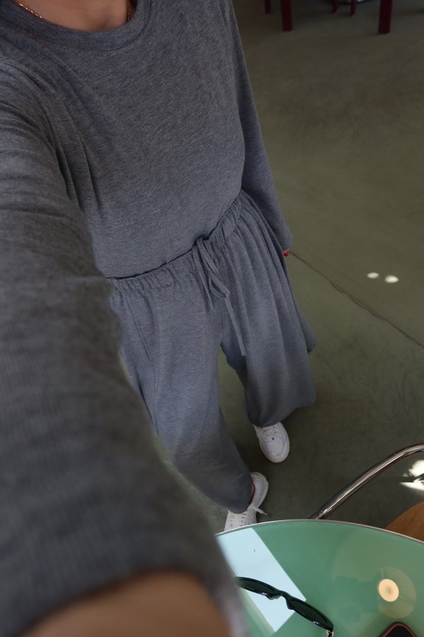 Bisiklet Yaka Uzun Kollu Bluz