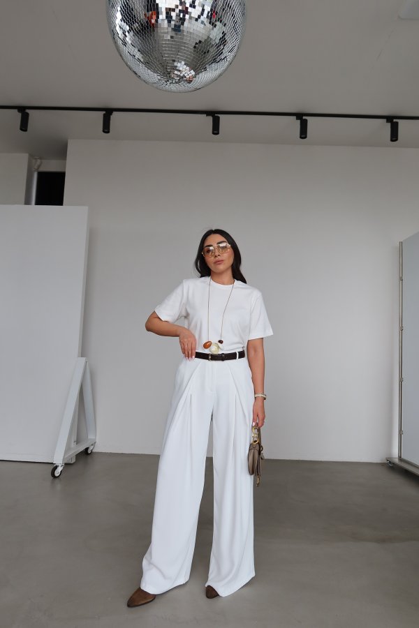 Geniş Kalıp Palazzo Pantolon