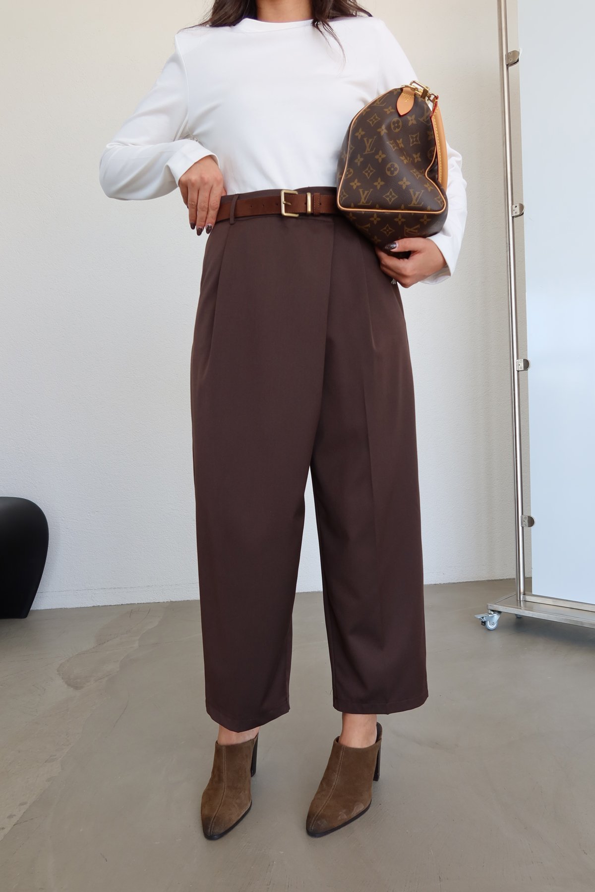 Pileli Havuç Pantolon