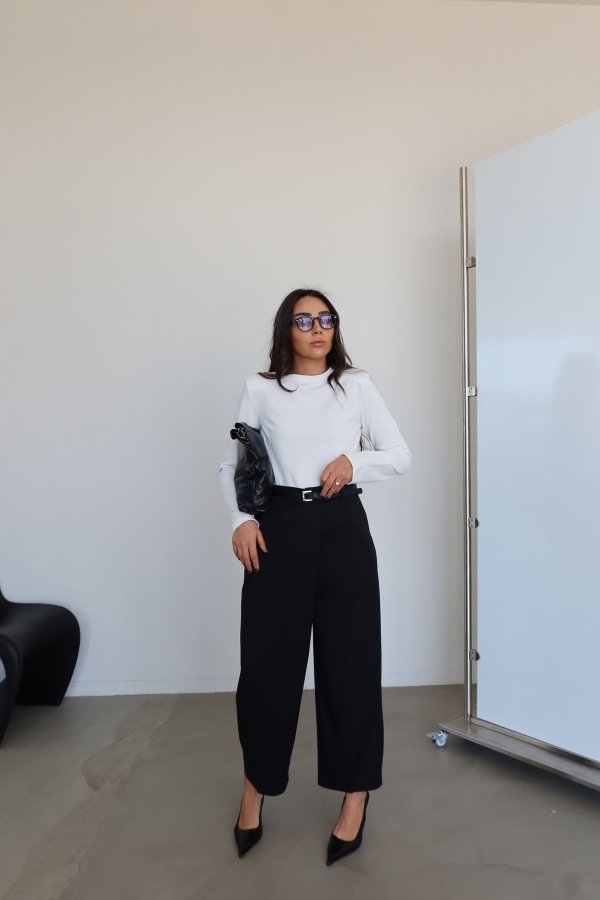 Pileli Havuç Pantolon