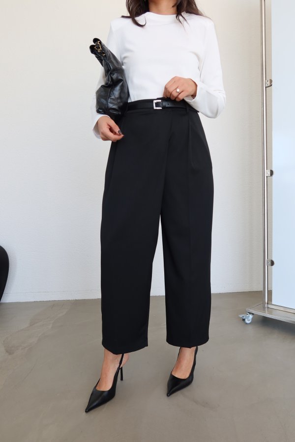 Pileli Havuç Pantolon