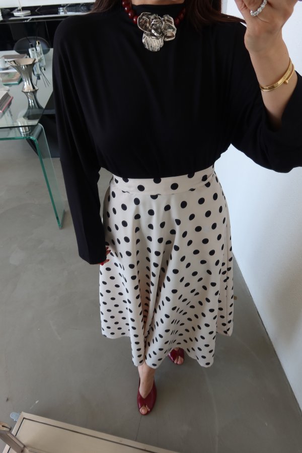 Puantiyeli Saten Etek