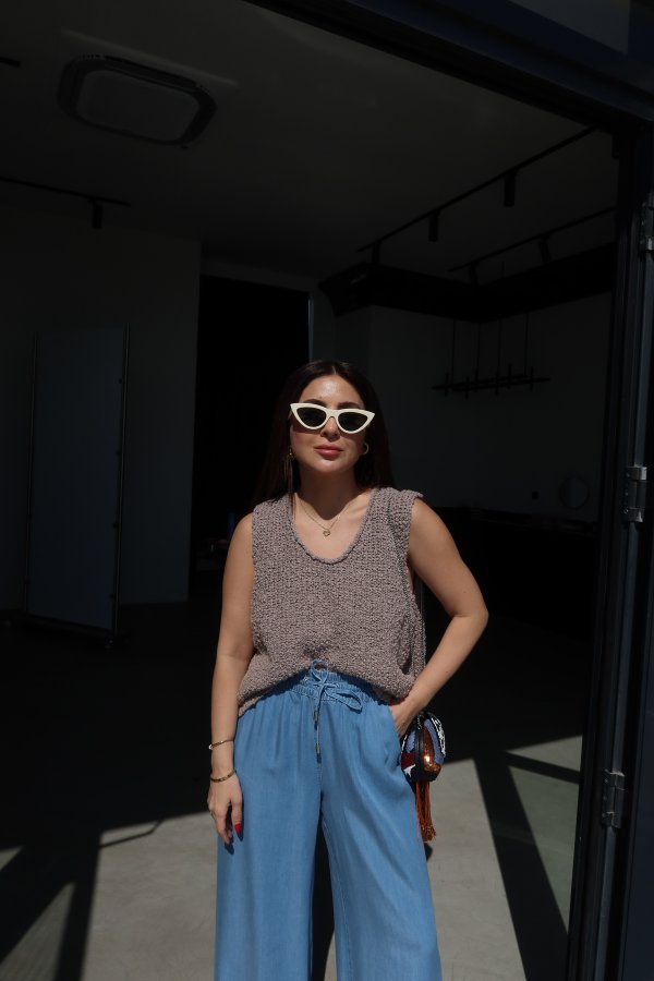 Oversize Triko Süveter