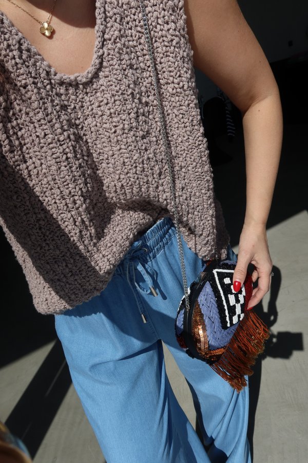 Oversize Triko Süveter