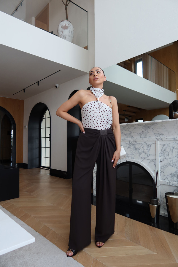 Pileli Dökümlü Premium Pantolon