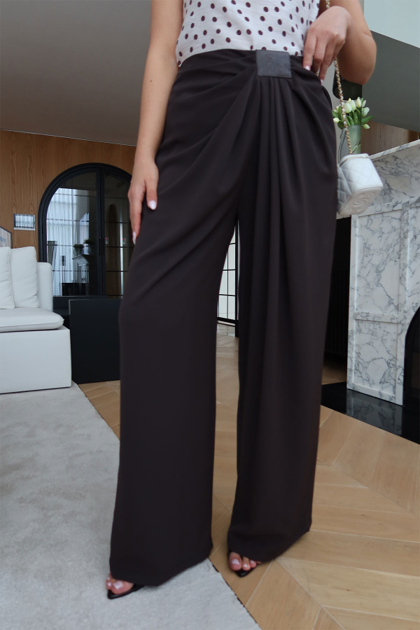 Pileli Dökümlü Premium Pantolon