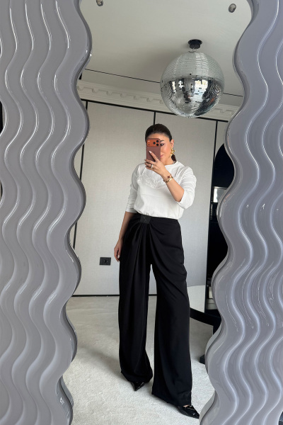 Pileli Dökümlü Premium Pantolon