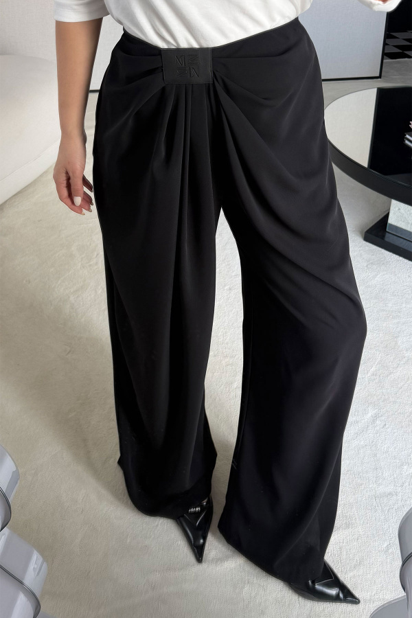 Pileli Dökümlü Premium Pantolon