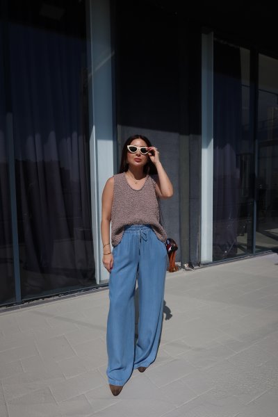 Beli Lastikli Rahat Kalıp Denim Pantolon