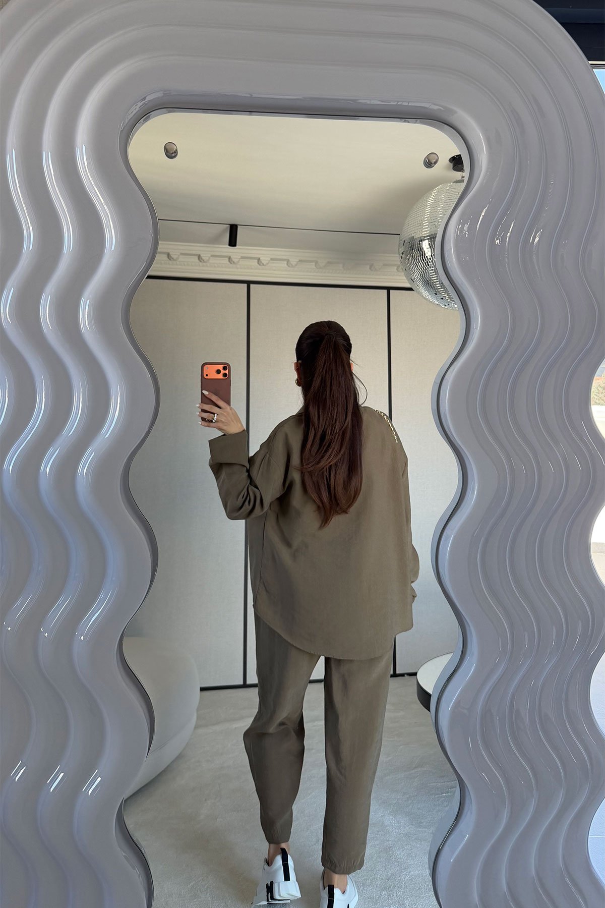 Yıkamalı Gömlek Pantolon Takım