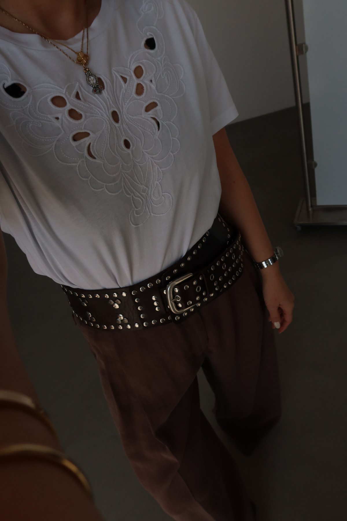 İşlemeli Basic Tshirt