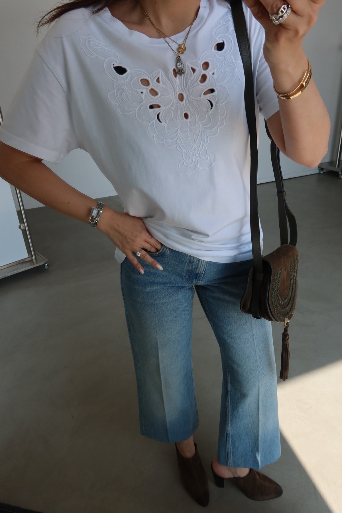 İşlemeli Basic Tshirt