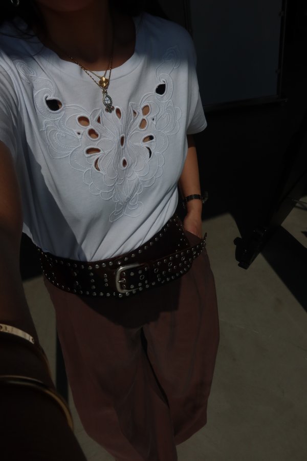 İşlemeli Basic Tshirt