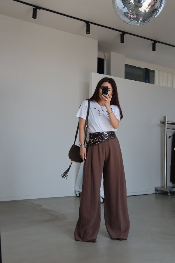 İşlemeli Basic Tshirt