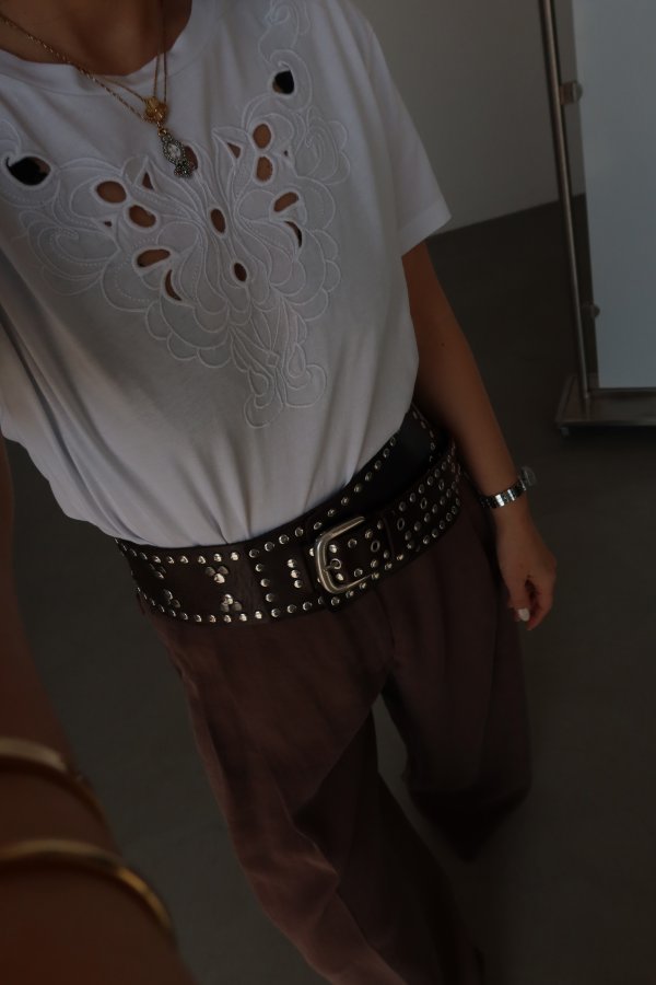 İşlemeli Basic Tshirt