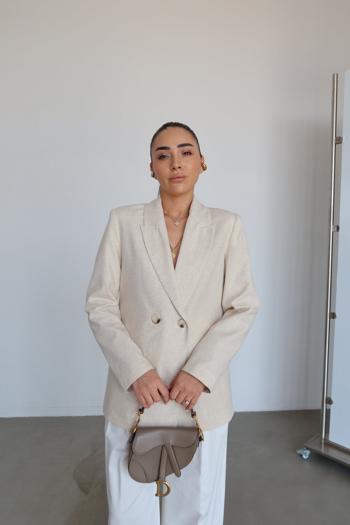 Kruvaze Keten Blazer Ceket