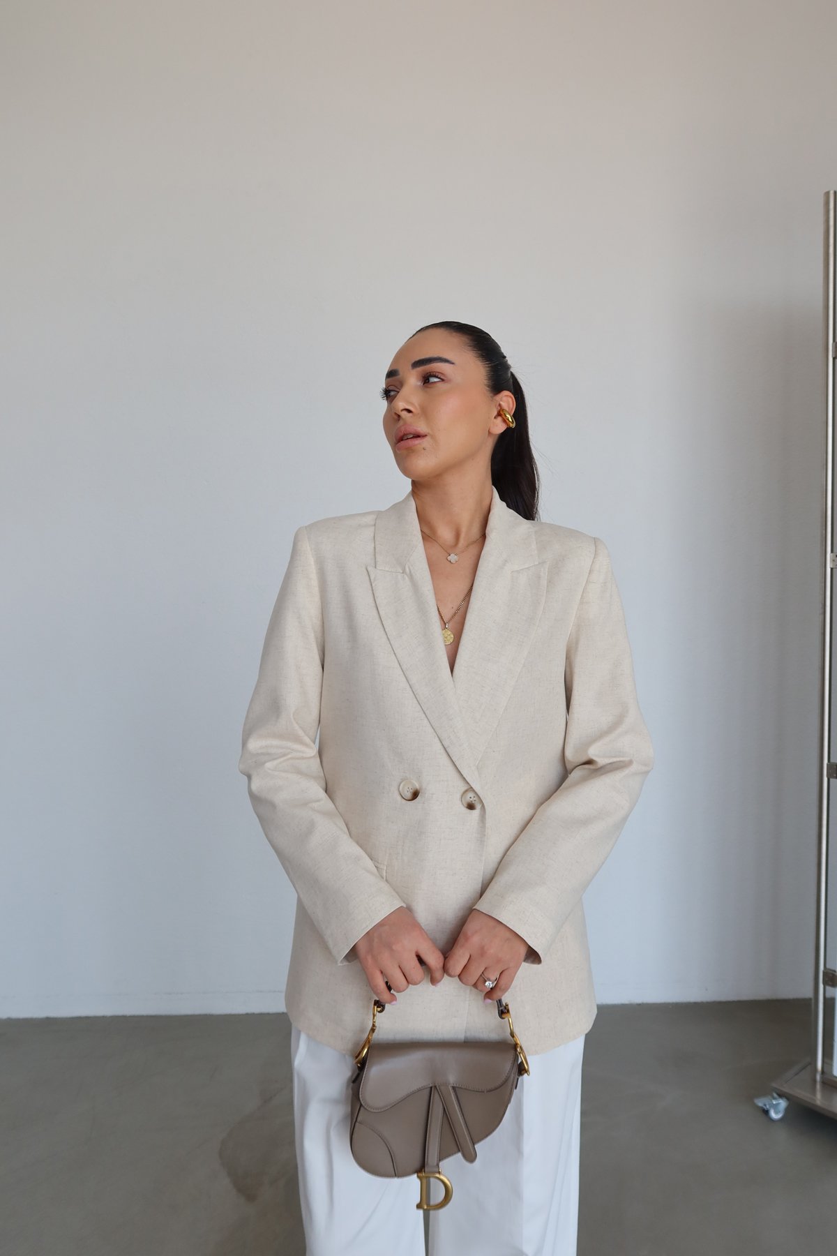 Kruvaze Keten Blazer Ceket