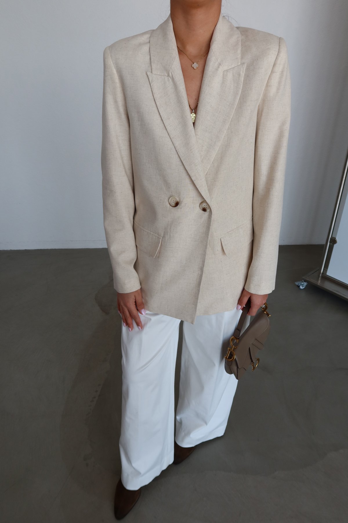 Kruvaze Keten Blazer Ceket