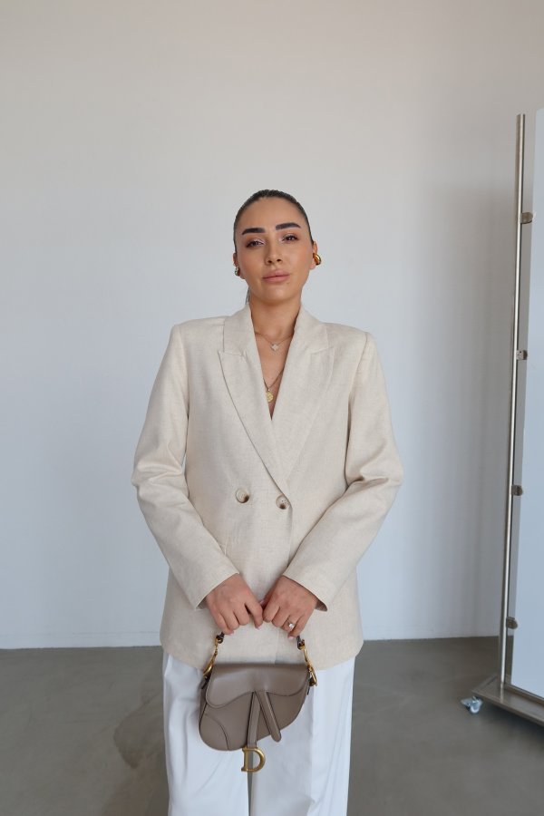 Kruvaze Keten Blazer Ceket