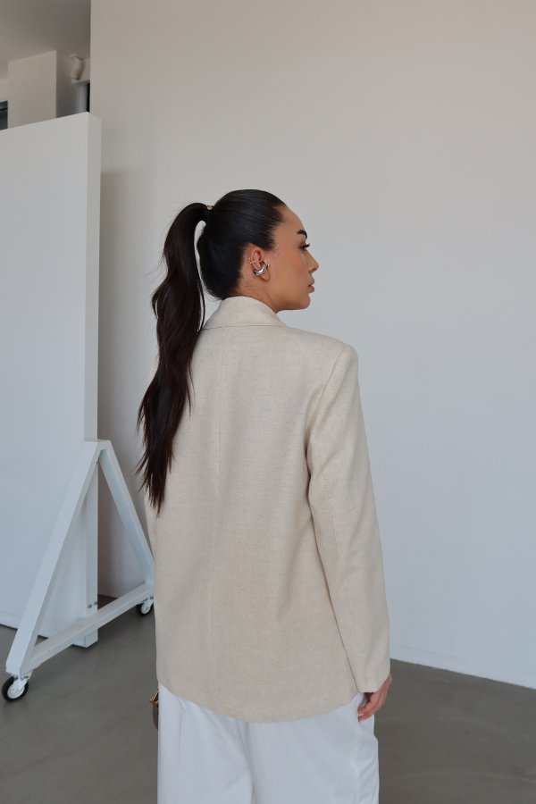 Kruvaze Keten Blazer Ceket