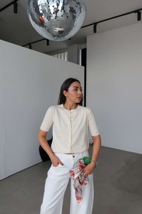 Kısa Kol Basic Hırka