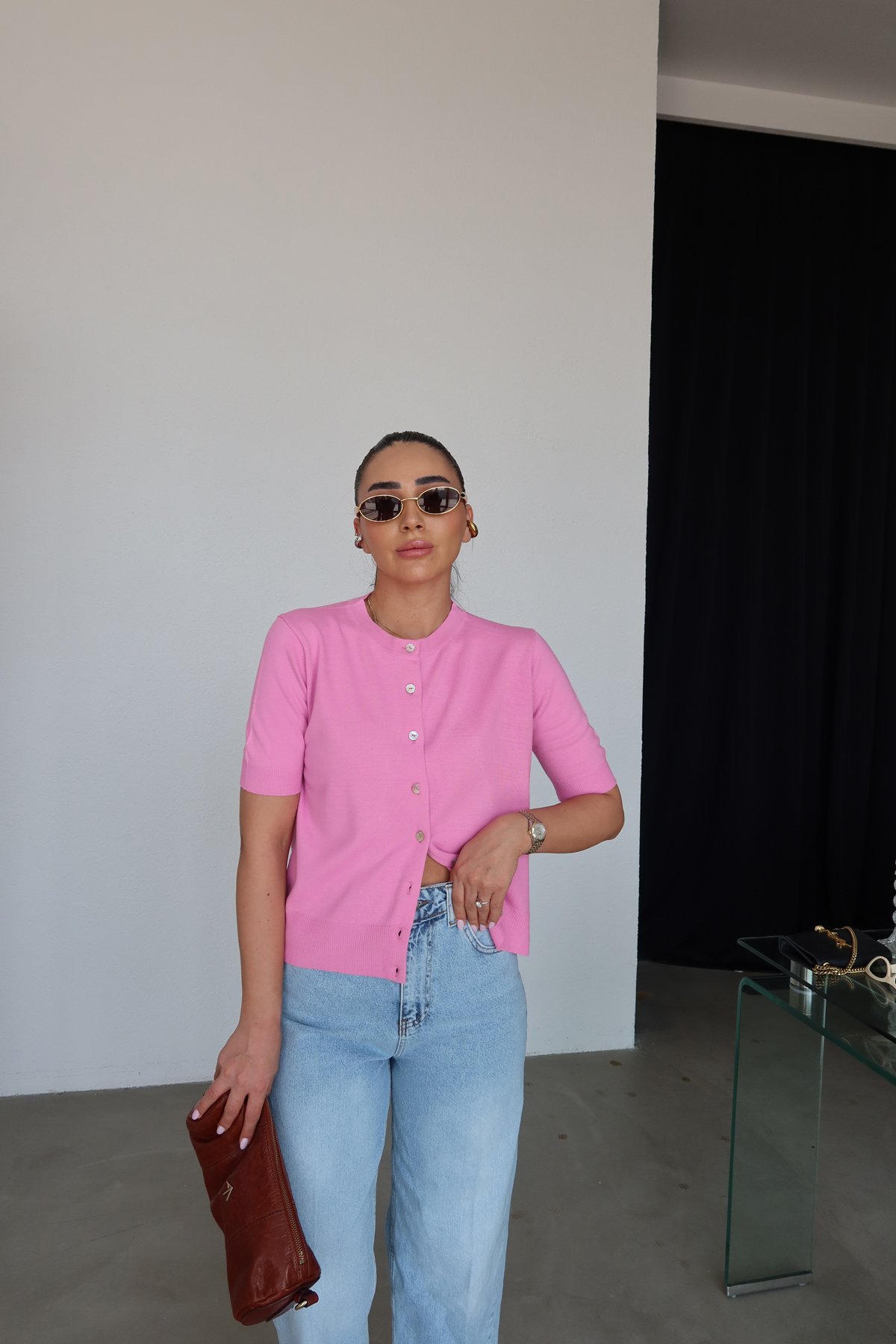 Kısa Kol Basic Hırka